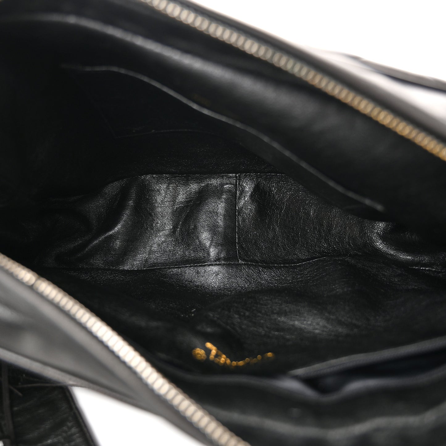 Lambskin Quilted Tassel Camera Case Black