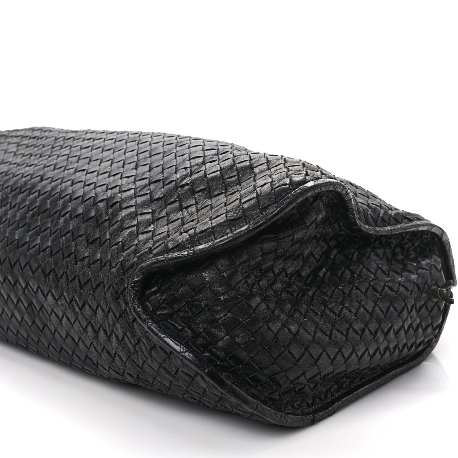 Bottega Veneta Nappa Intrecciato Alligator Hobo Black 9 of 15