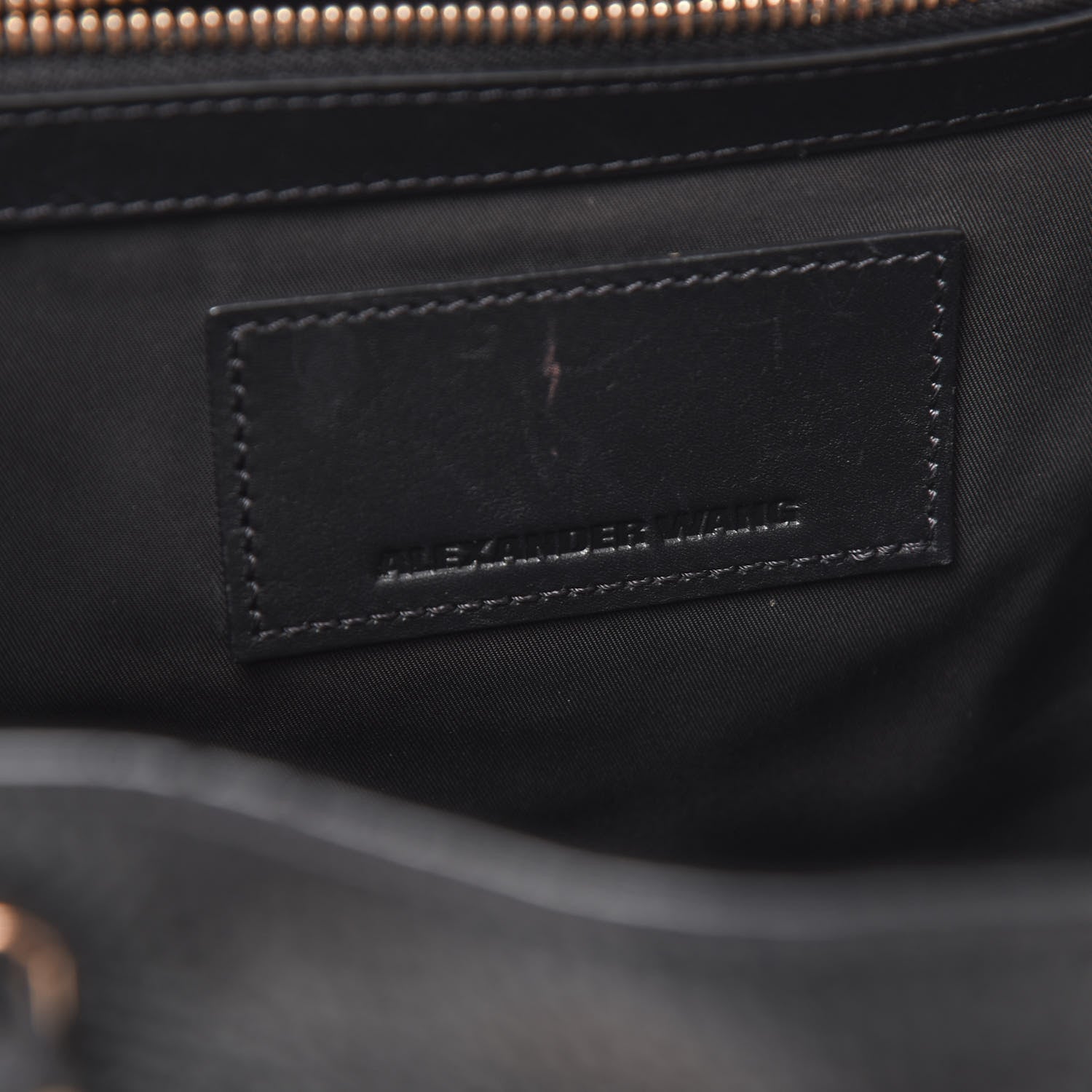 Alexander Wang Pebbled Calfskin Prisma Skeletal Backpack Black Rose Gold Hardware 9 of 11