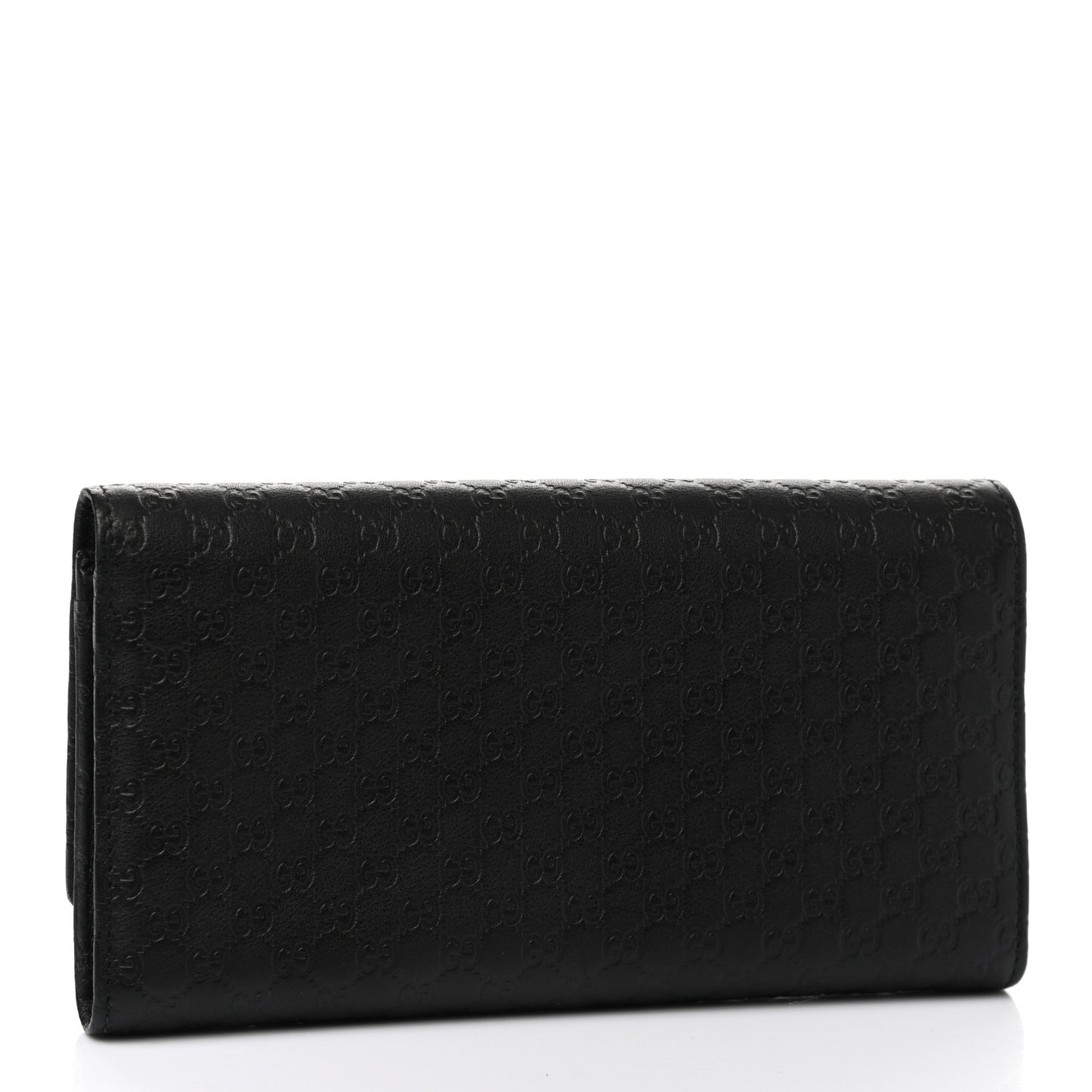 Microguccissima Bow Continental Wallet Black