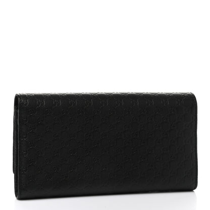 Gucci Microguccissima Bow Continental Wallet Black 3 of 8