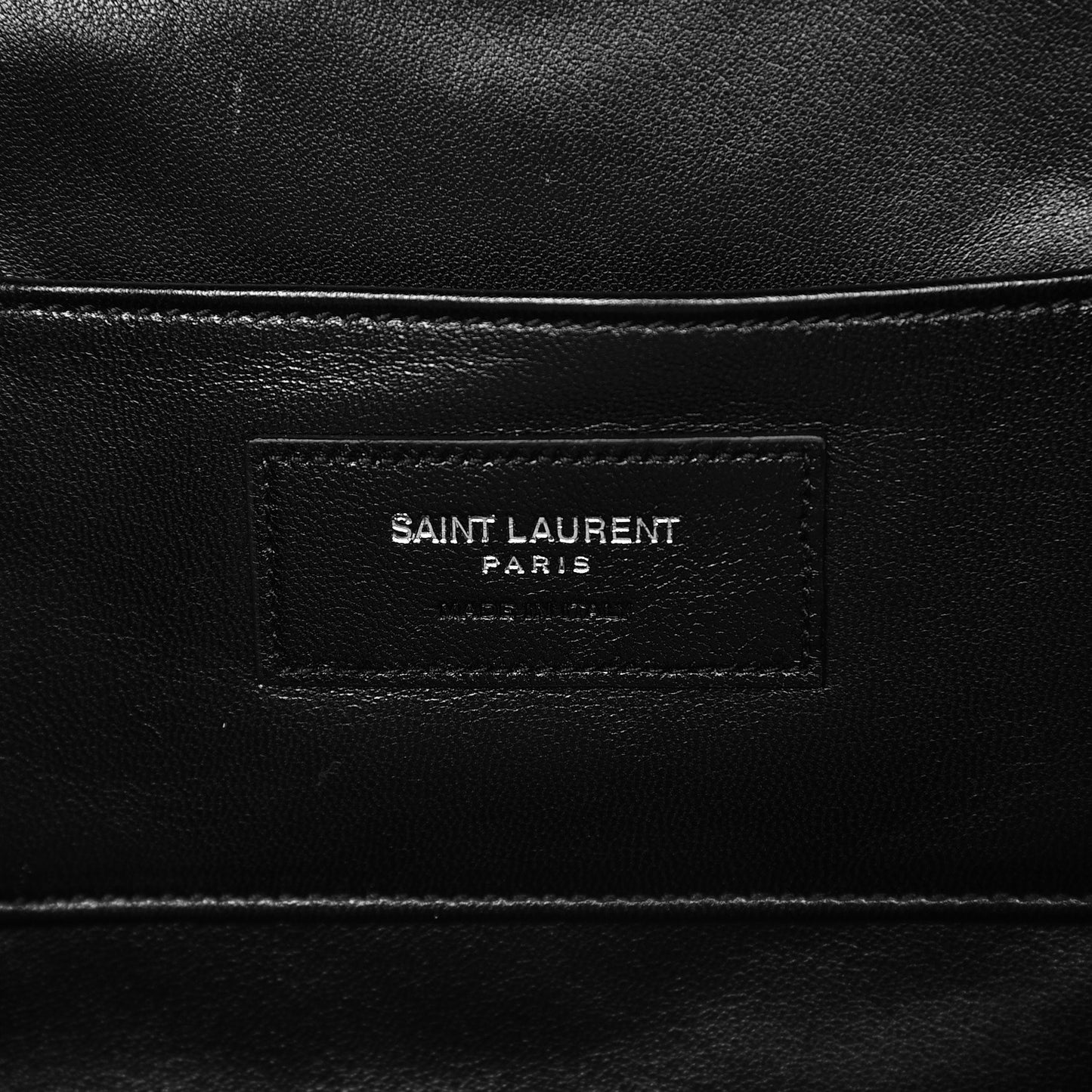 Lambskin Matelasse Chevron Lunchbox Bag Black