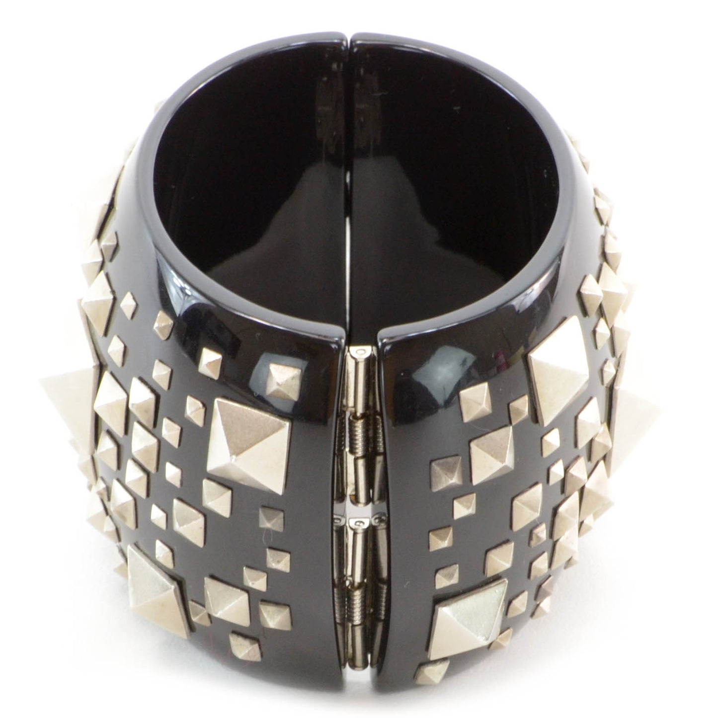 Resin Studded CC Wide Cuff Black