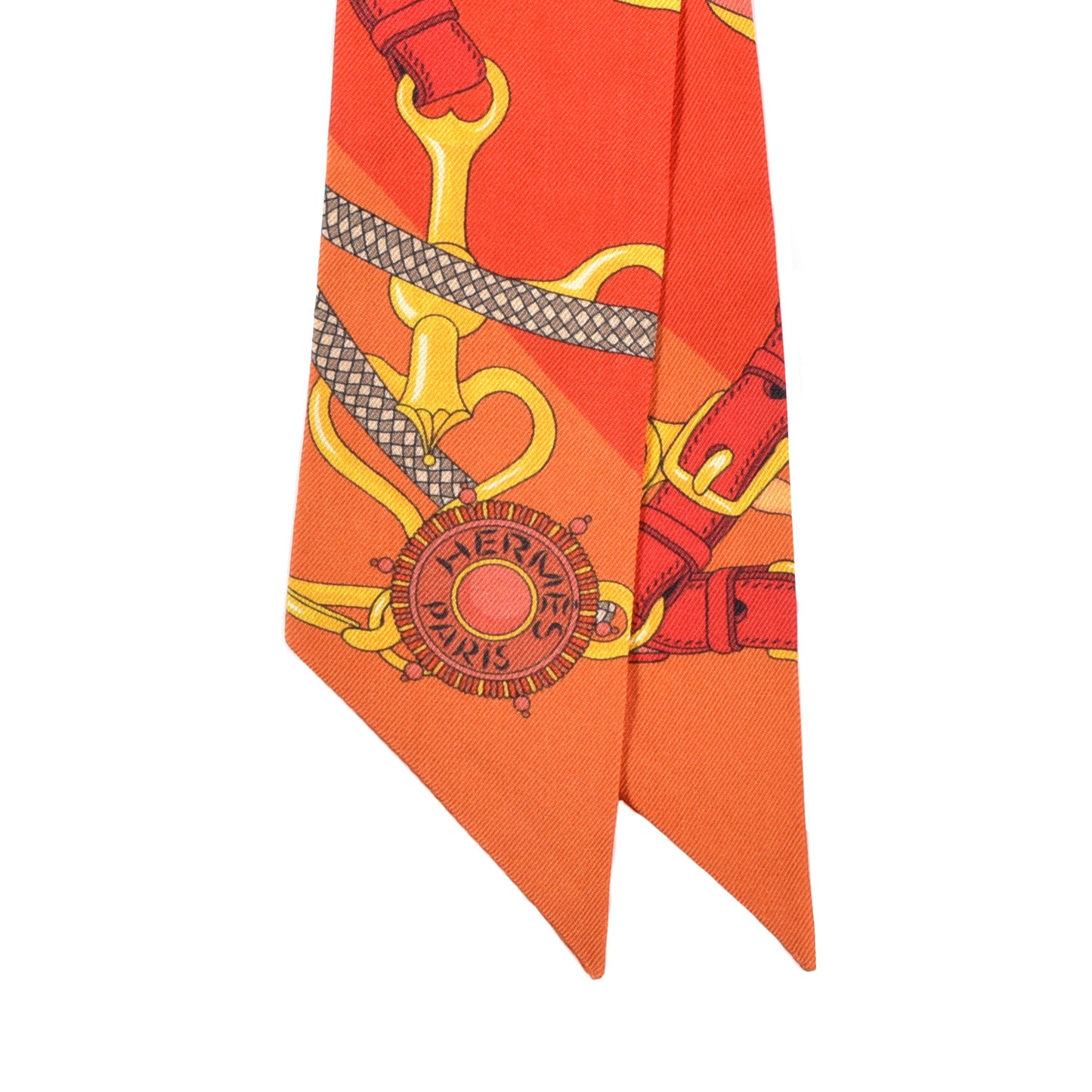 Silk Festival des Amazones Twilly Orange Vermilion Golden Yellow