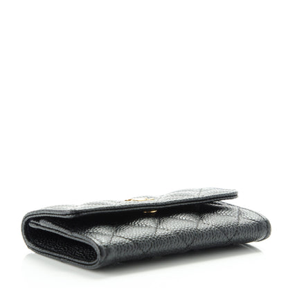 Chanel Caviar Quilted Flap Card Holder Black 4 of 8