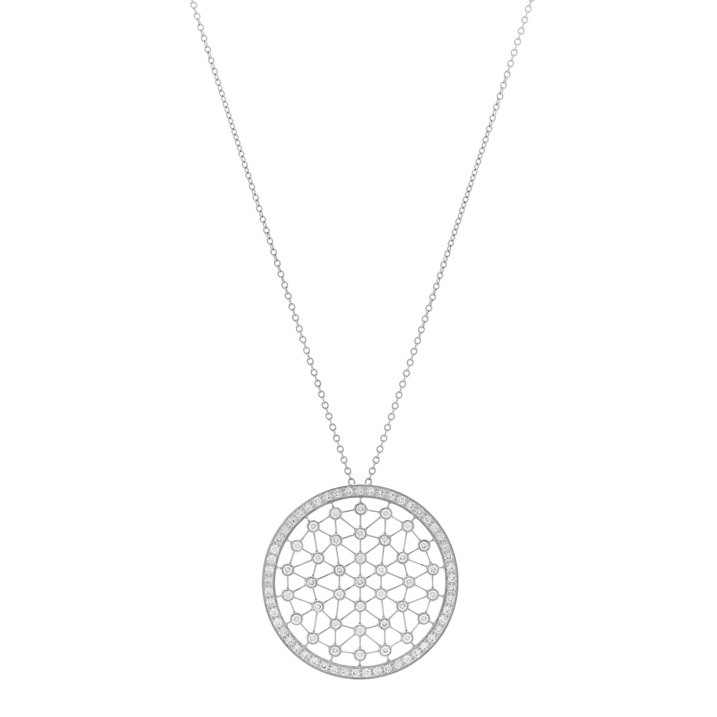 Platinum Diamond Voile Necklace
