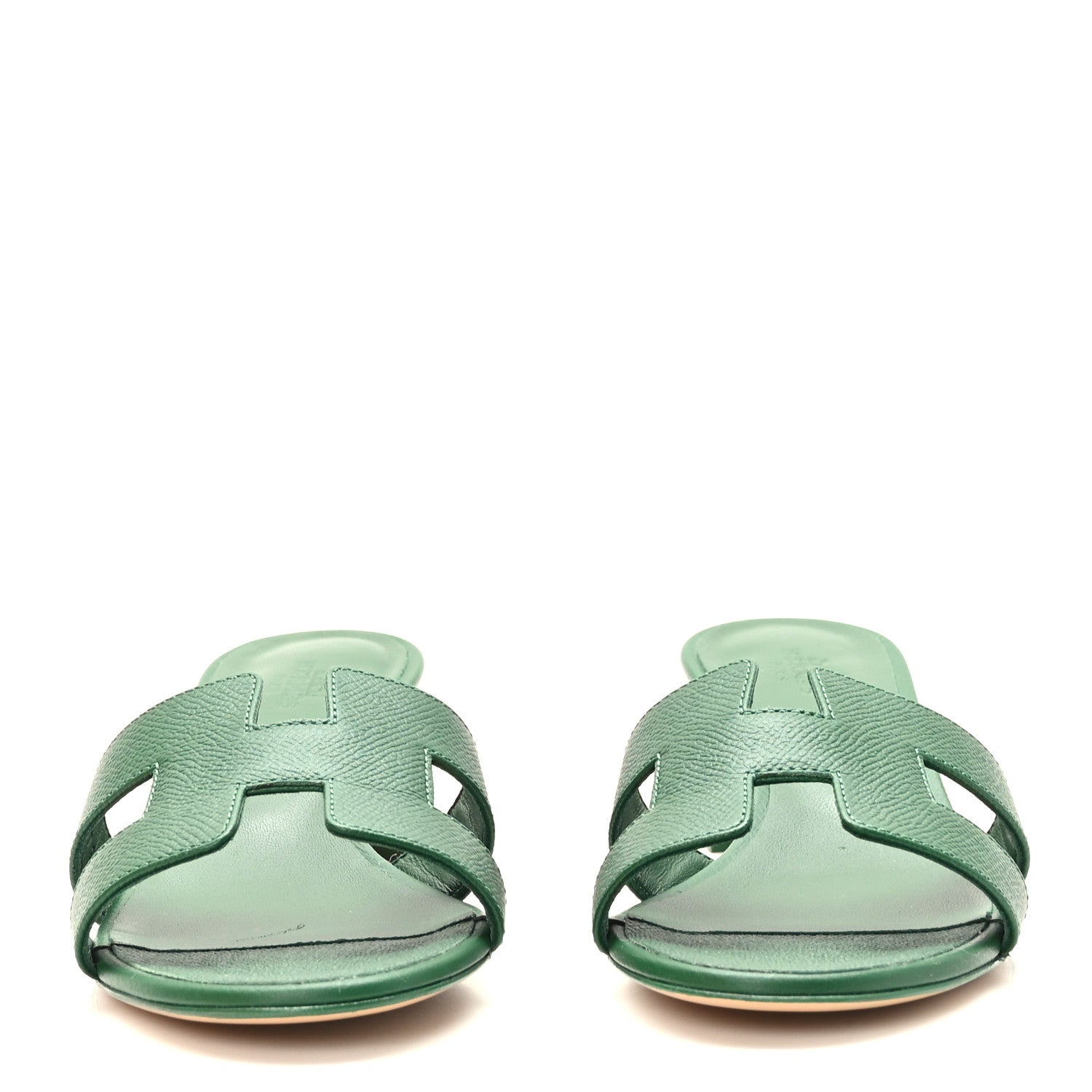 Hermes Epsom Oasis Sandals 37 Vert Cactus 2 of 9