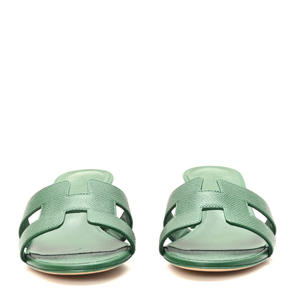 Hermes Epsom Oasis Sandals 37 Vert Cactus 2 of 9
