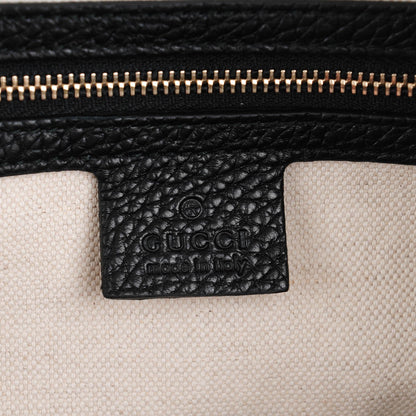 Gucci Calfskin Vintage Web Medium Boston Black 6 of 7