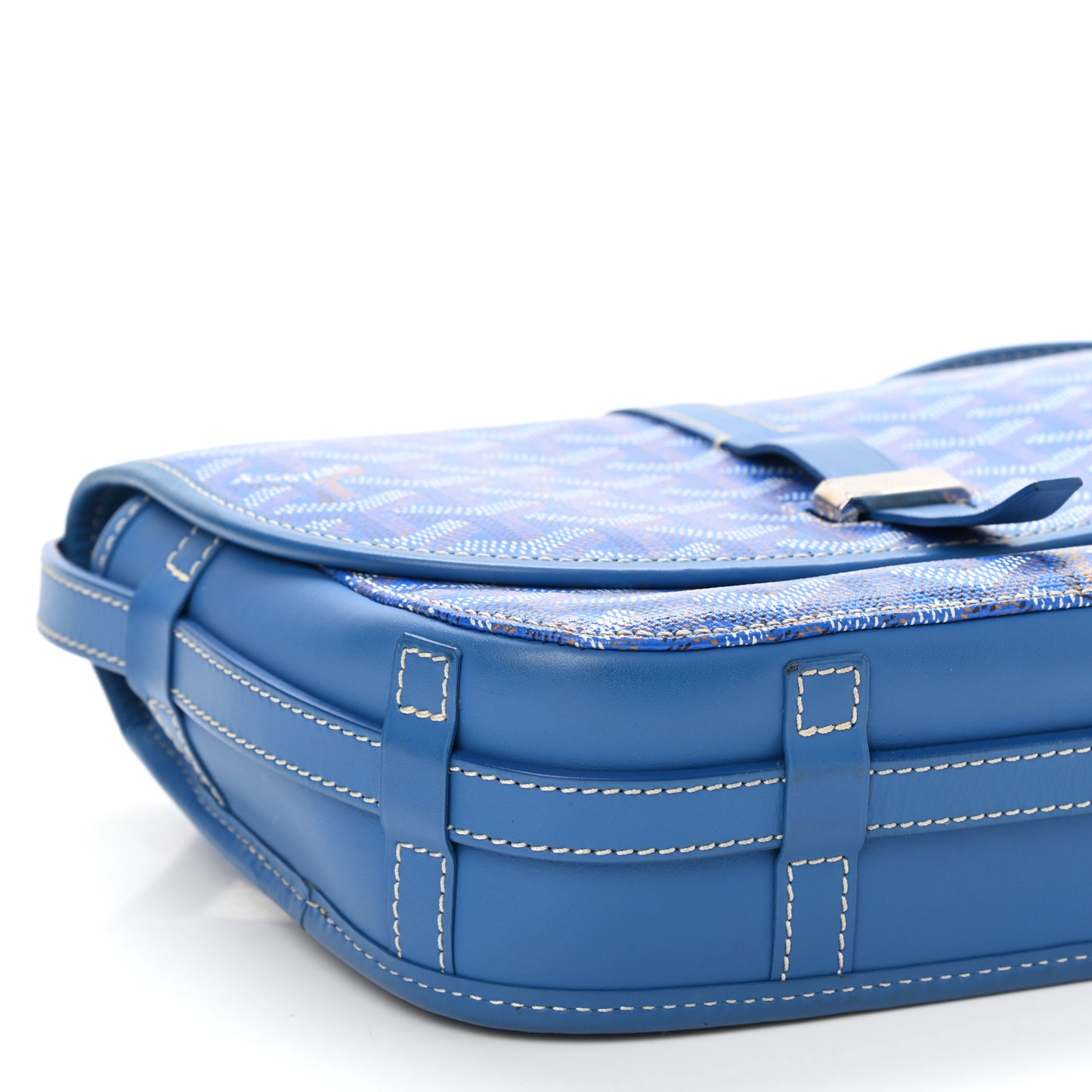 Goyardine Belvedere II PM Messenger Bag Sky Blue