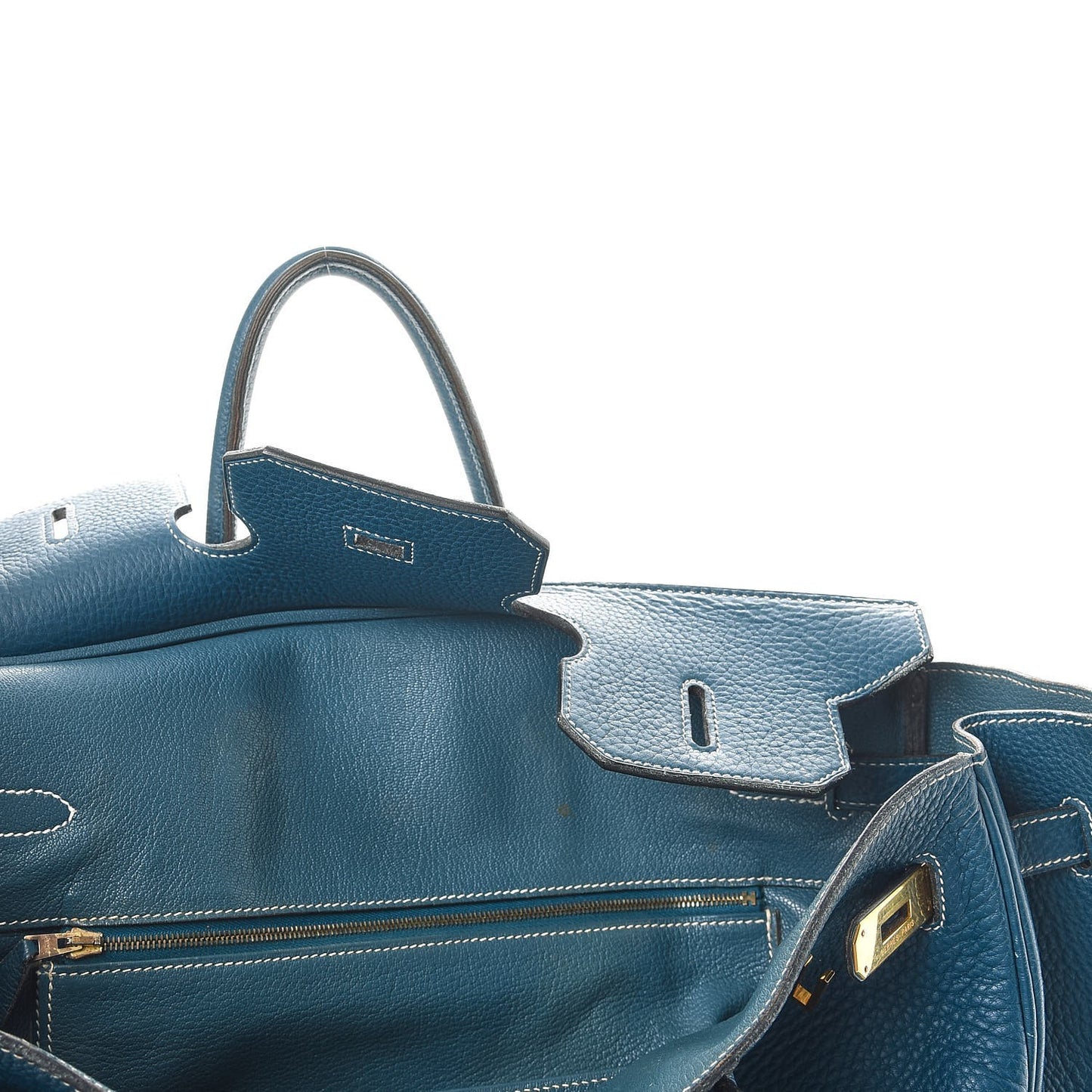 Taurillon Clemence Birkin 35 Bleu Thalassa