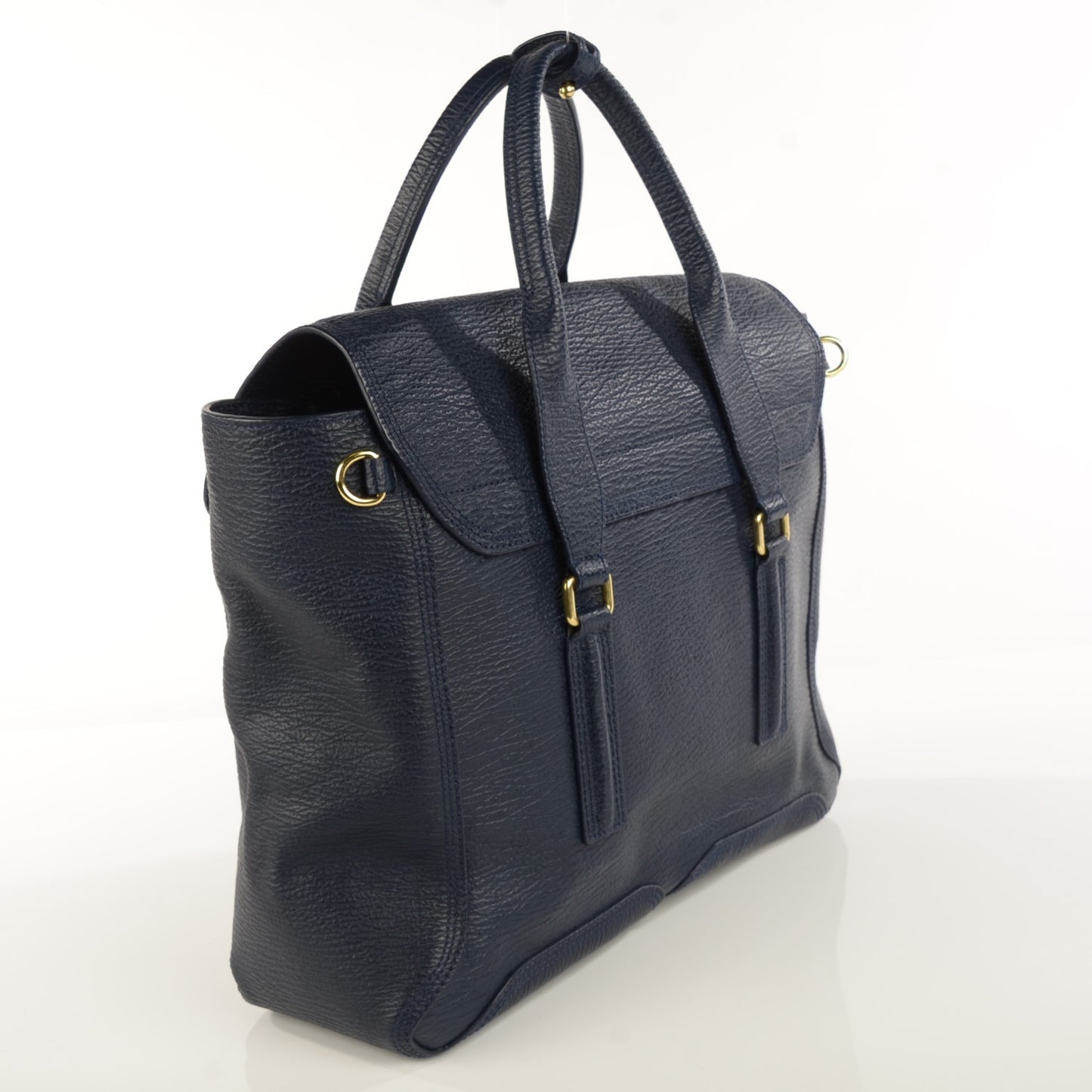 3.1 Textured Calfskin Large Pashli Satchel Ink