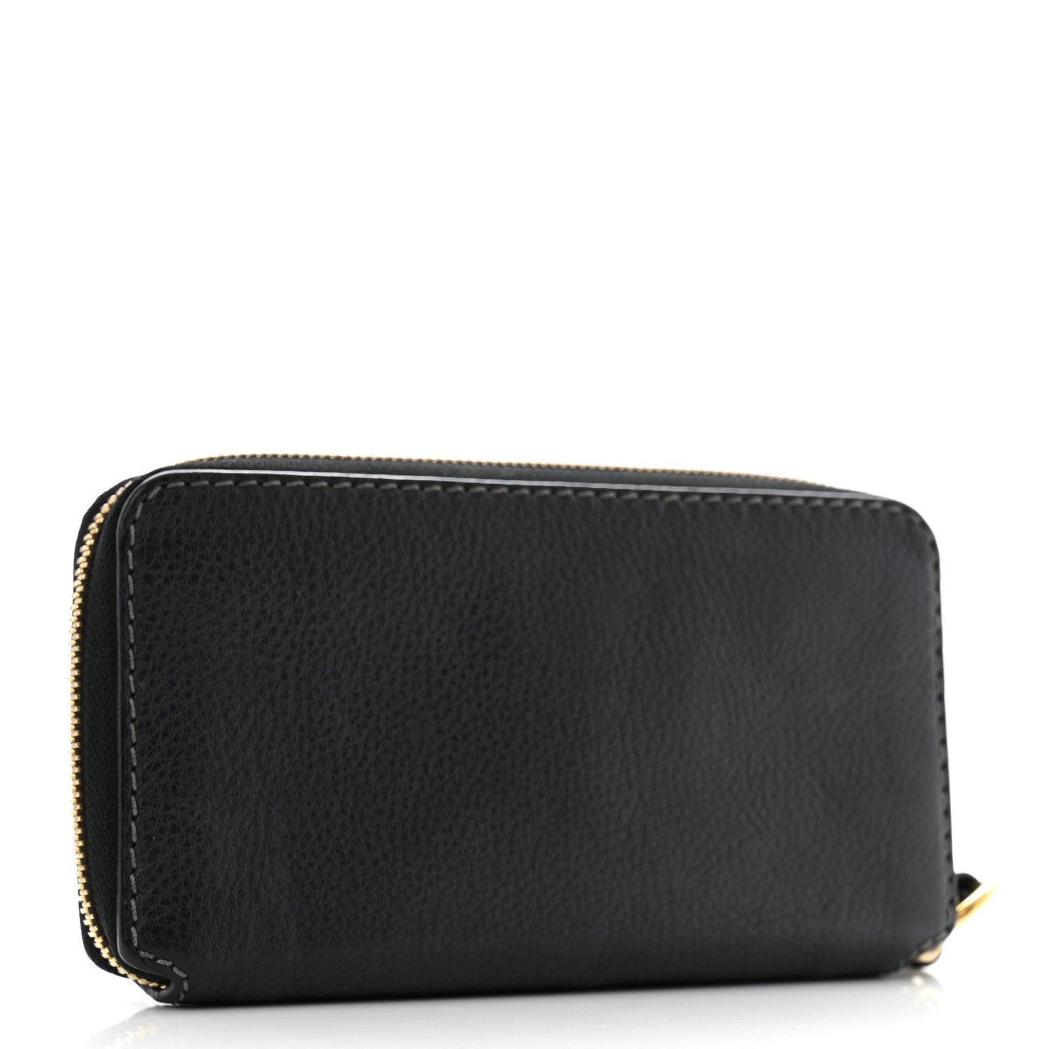 Chloe Grained Calfskin Marcie Long Zip Around Wallet Black 3 of 12