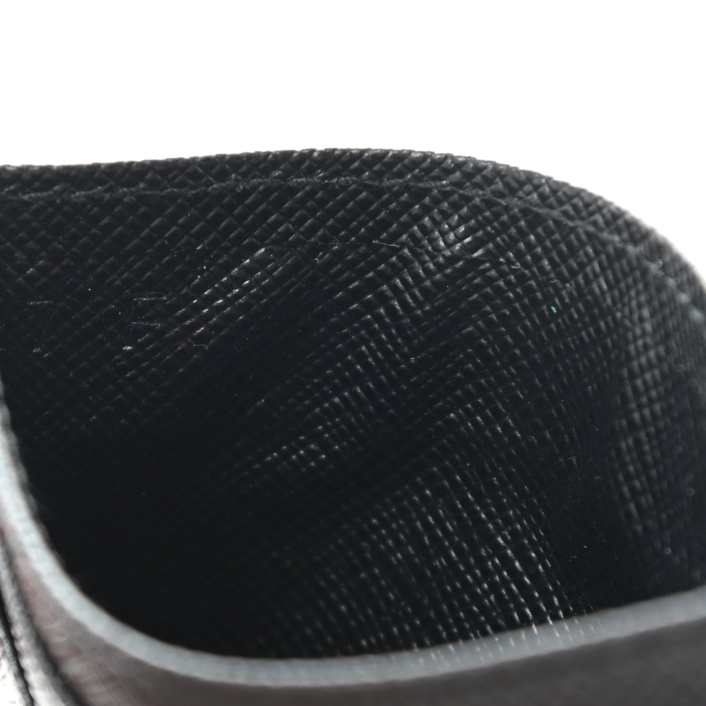 Saffiano Card Case Black