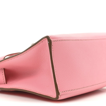 Hermes Epsom Kelly Pochette Clutch Rose Confetti 9 of 10