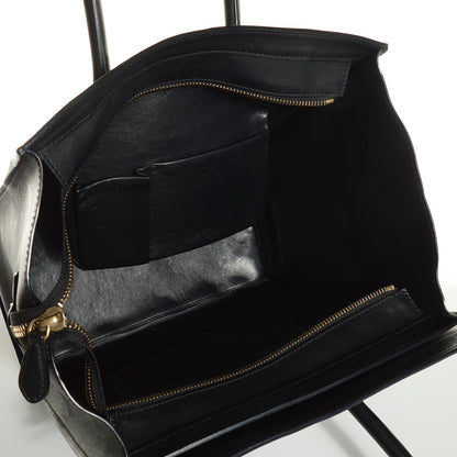 Celine Smooth Calfskin Mini Luggage Black 6 of 8