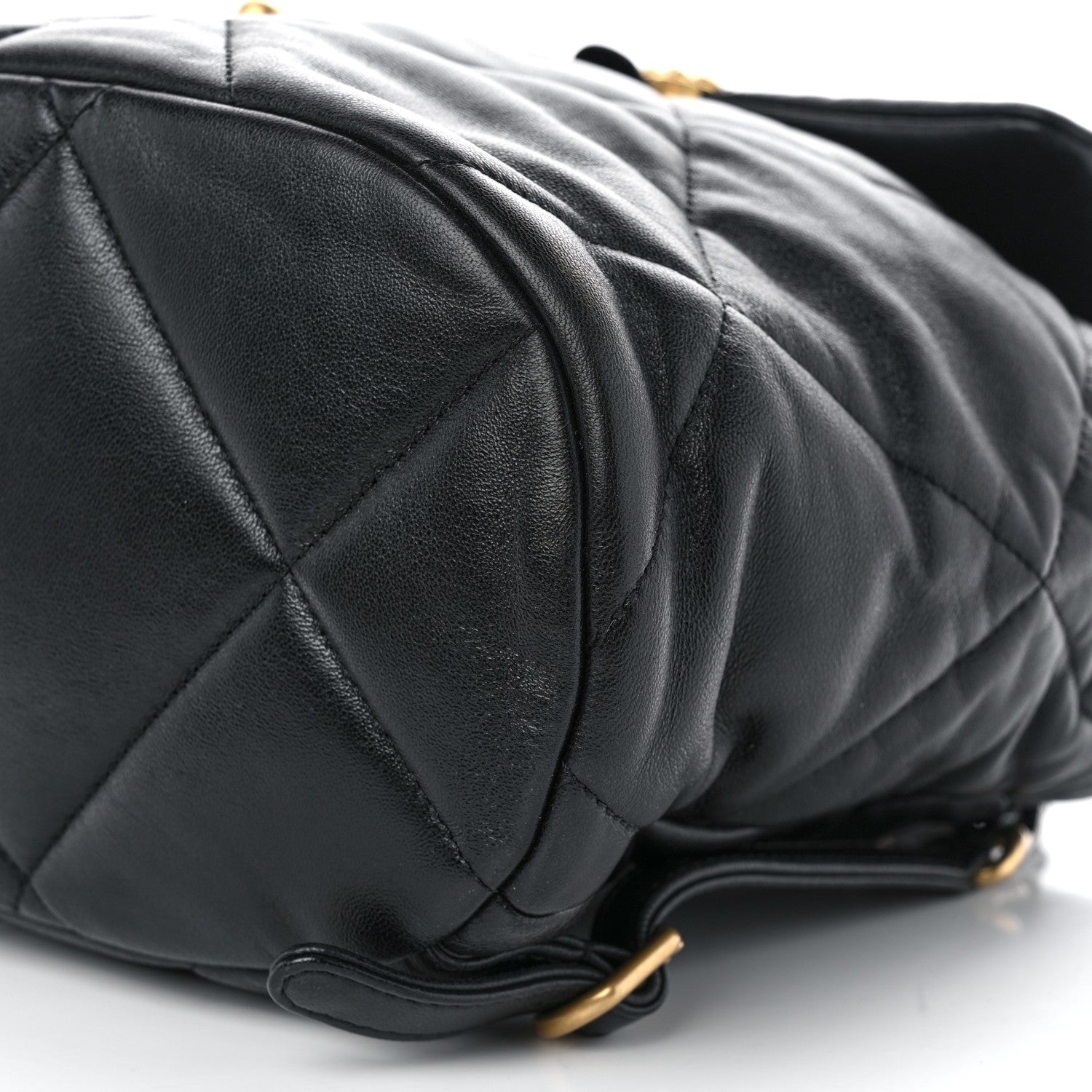 Chanel Lambskin Quilted Chanel 19 Backpack Black 10 of 10