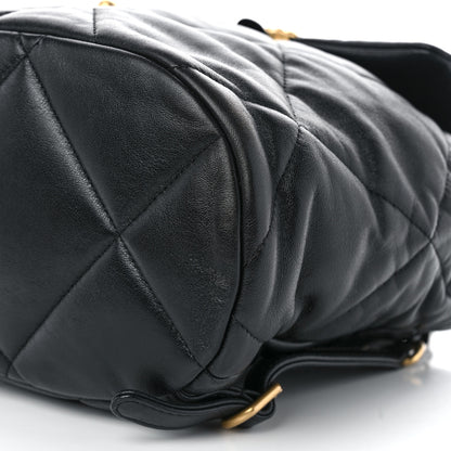 Chanel Lambskin Quilted Chanel 19 Backpack Black 10 of 10
