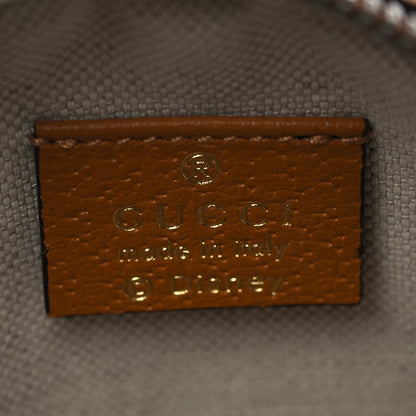 Gucci X DISNEY Mini Vintage GG Supreme Monogram Mickey Mouse Round Shoulder Bag Beige Vintage Sun Oil 6 of 9