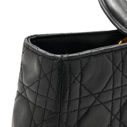Christian Dior Lambskin Cannage Large Lady Dior Black 17 of 18