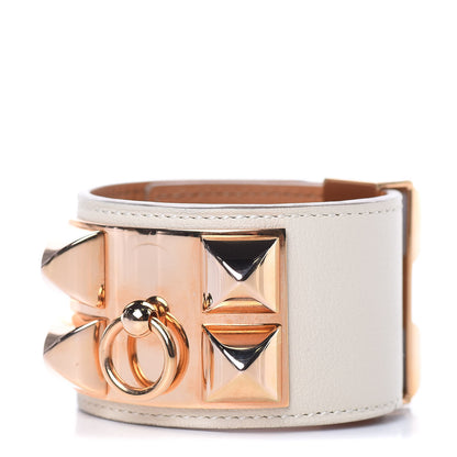 Hermes Swift Collier de Chien CDC Bracelet S Craie 1 of 7