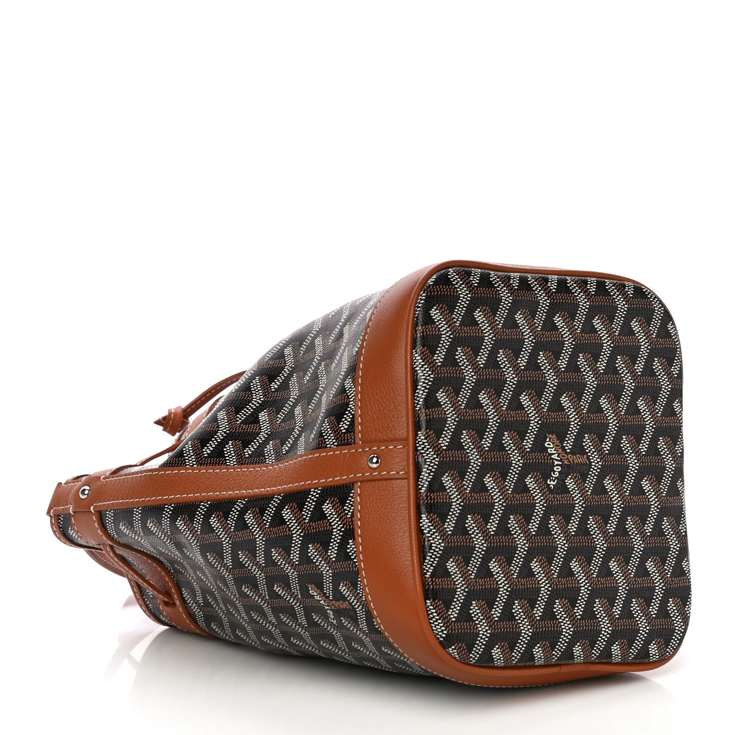 Goyard Goyardine Petit Flot Bucket Bag PM Black Gold 3 of 7