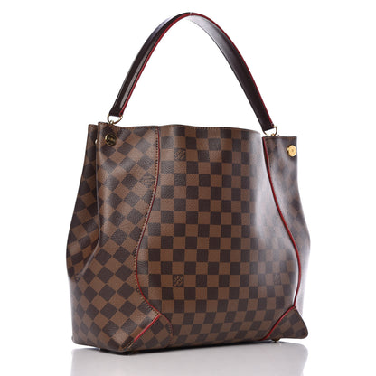 Louis Vuitton Damier Ebene Caissa Hobo Cherry 3 of 17