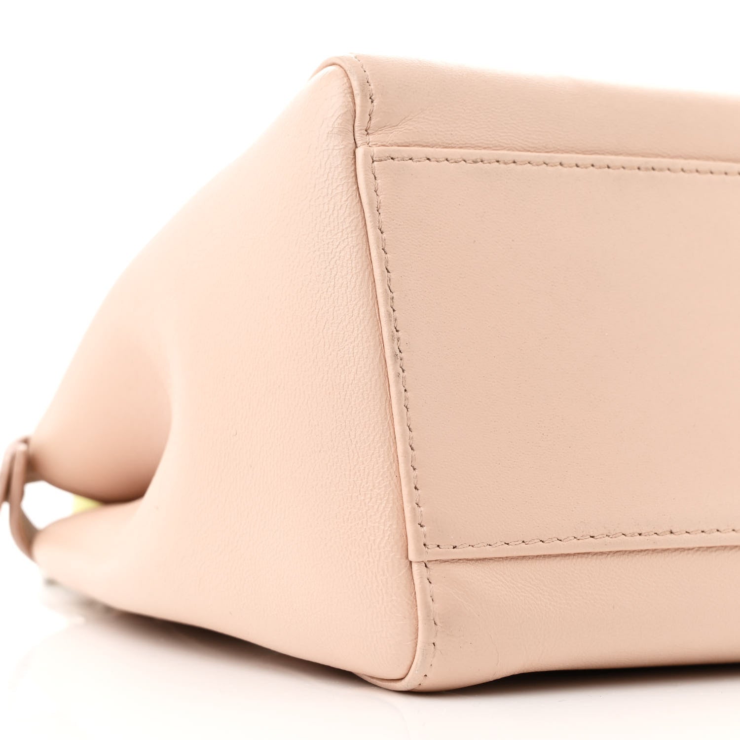 Fendi Nappa Colorblock Mini Peekaboo Iconic Satchel Plaster Banana Grigio Polvere 10 of 11