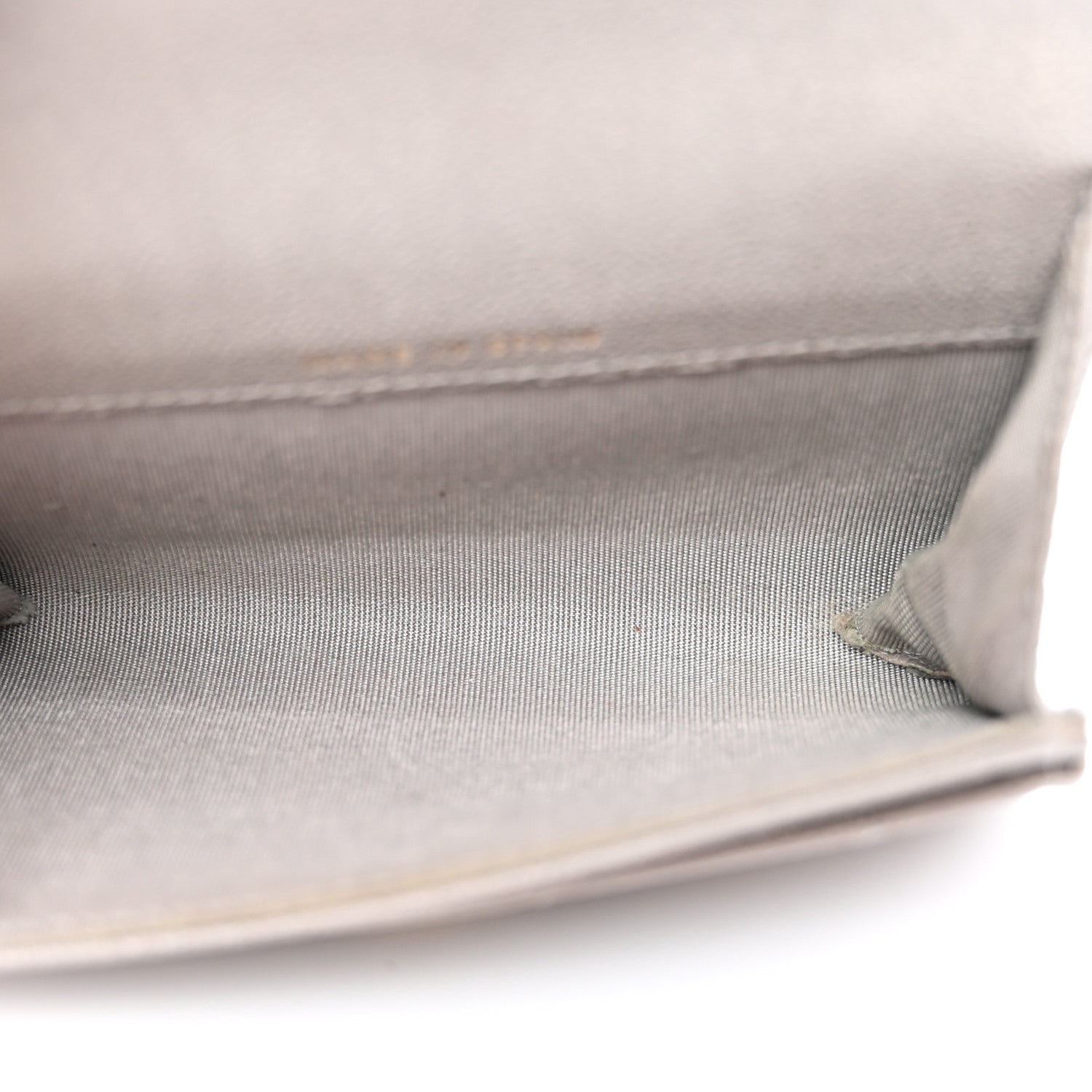 Chanel Caviar Quilted Boy Flap Card Holder Grey 5 of 14