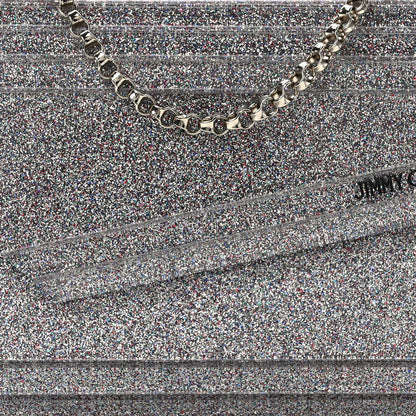 Jimmy Choo Acrylic Glitter Micro Candy Clutch Silver 7 of 11