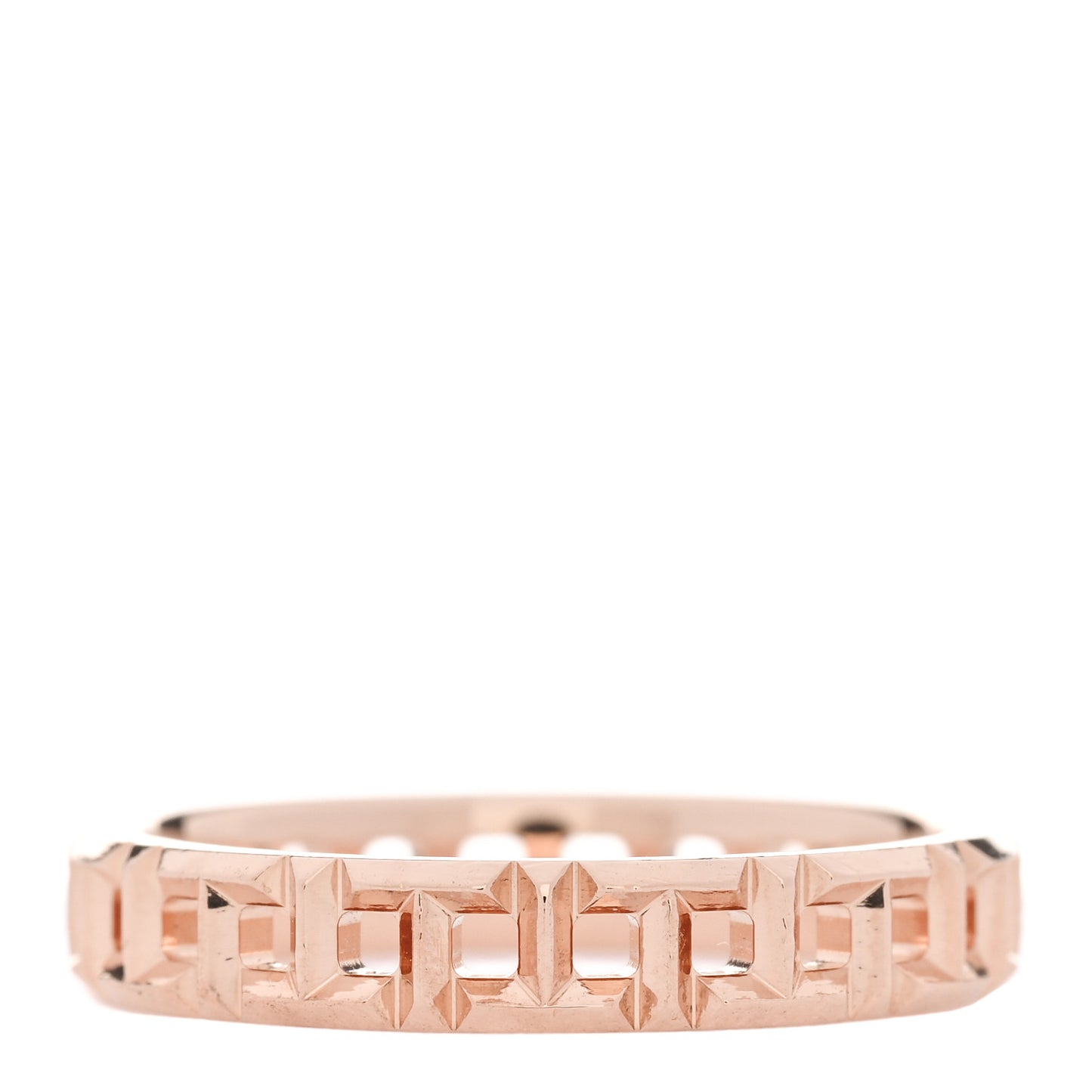 18K Rose Gold Narrow T True Ring 52 6