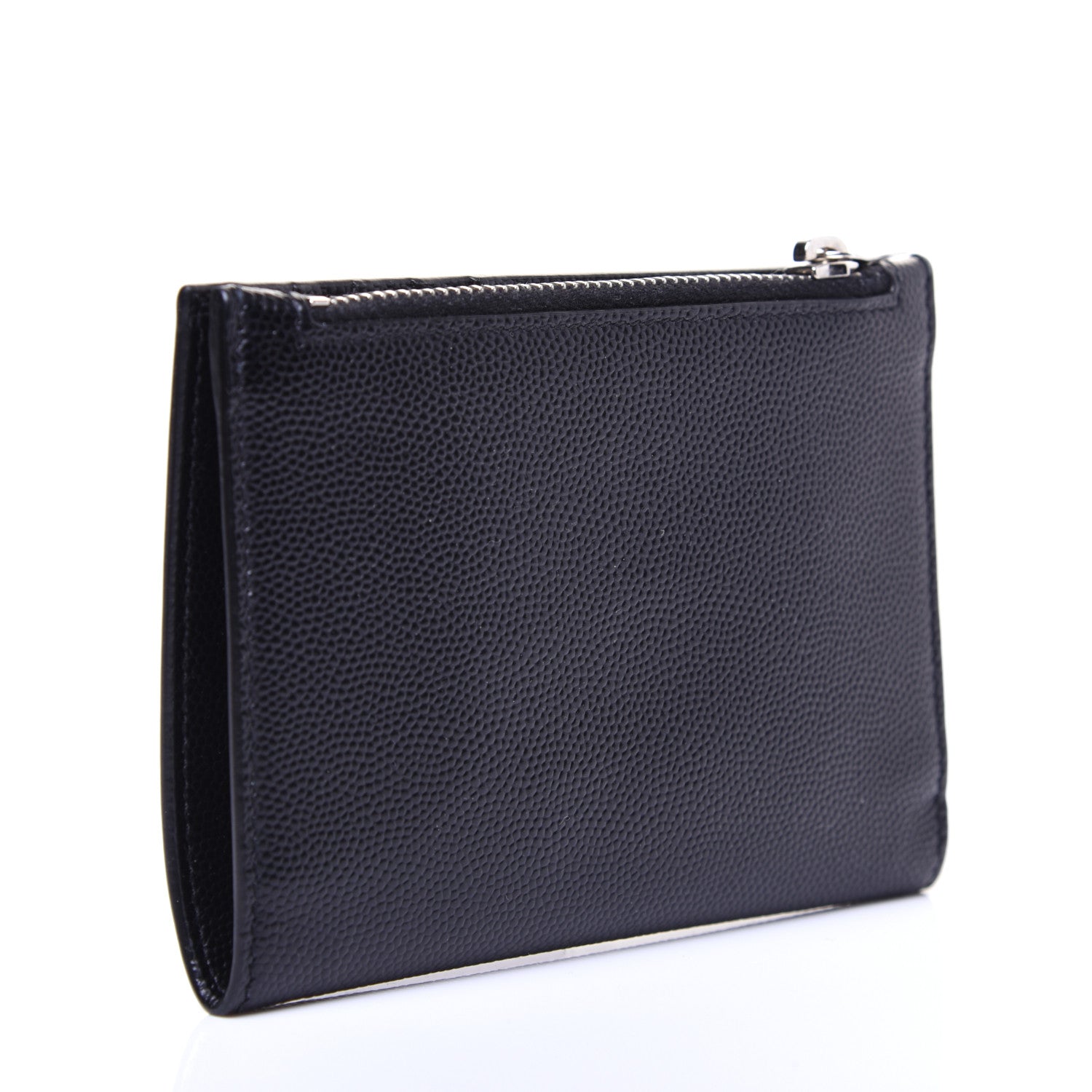 Saint Laurent Grain De Poudre Zipped Card Case Black 3 of 10