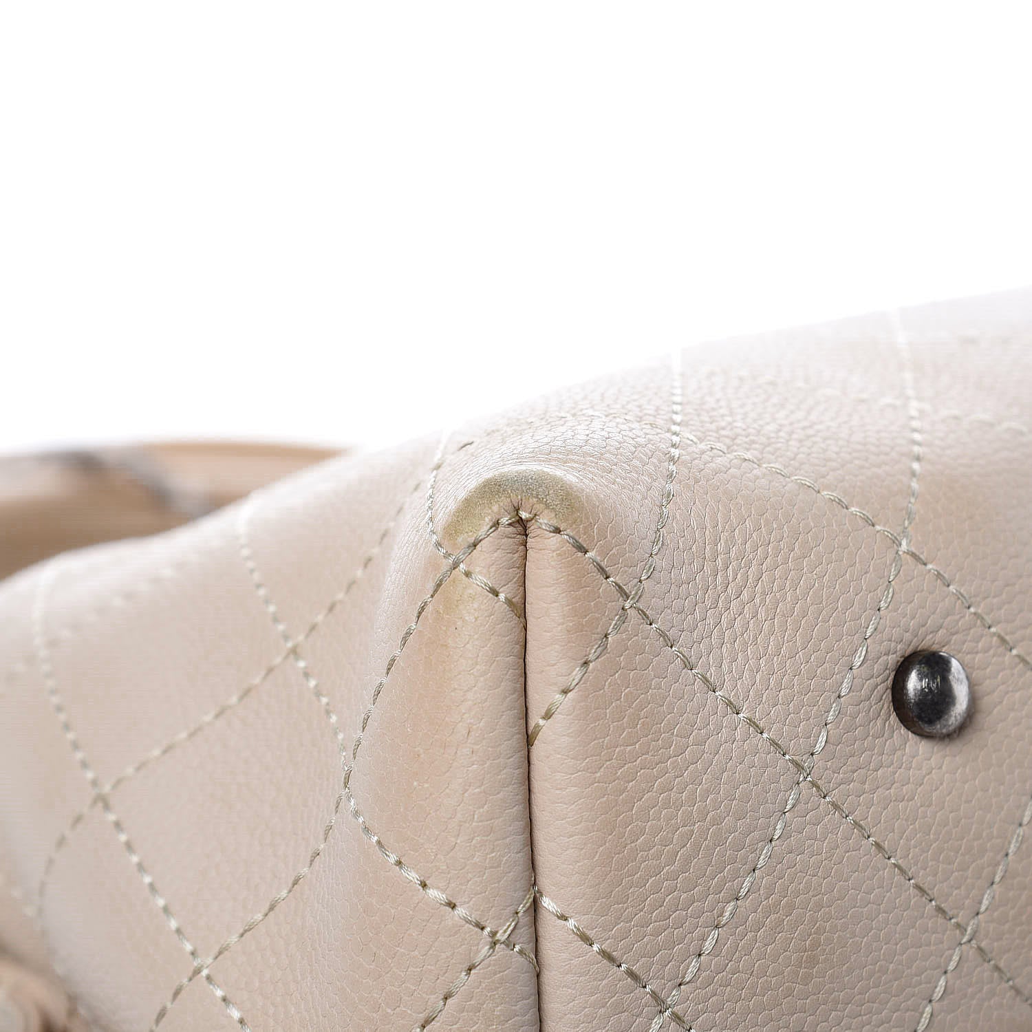 Chanel Grained Vegetal Calfskin Urban Shopping Tote Beige 19 of 24