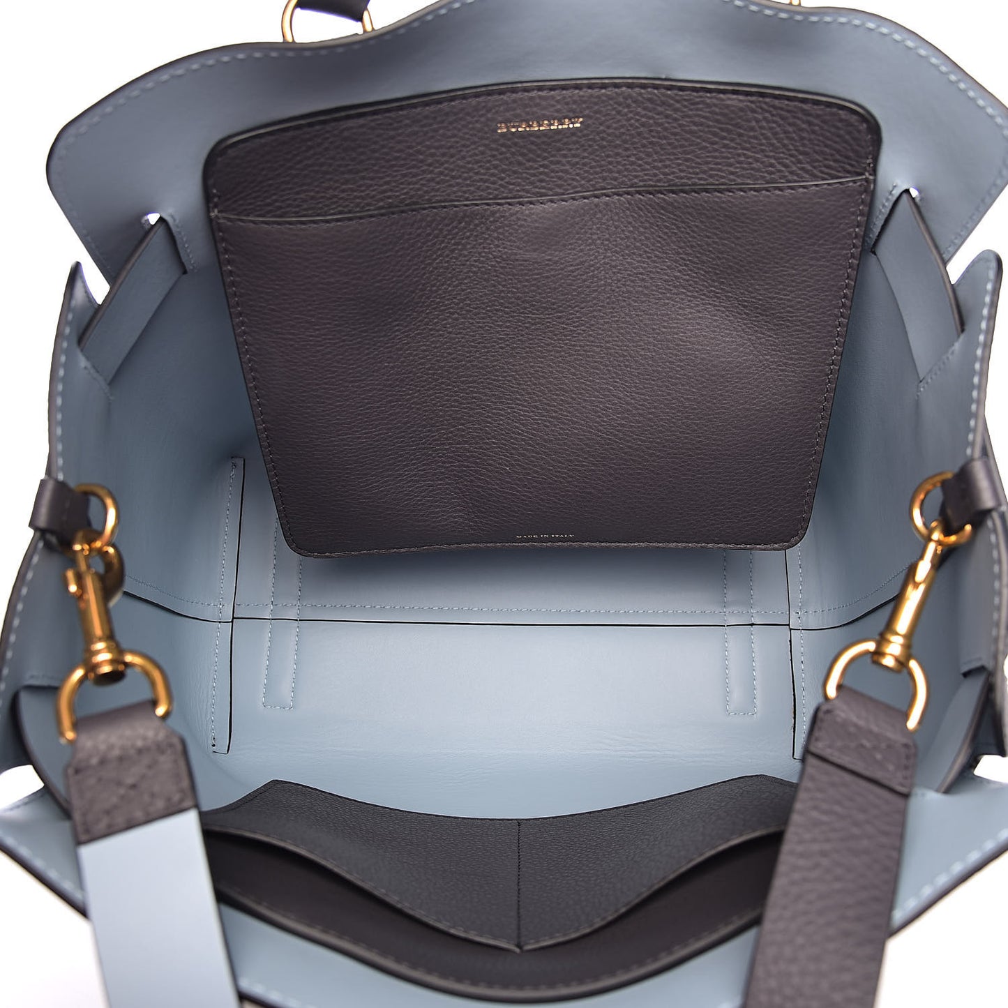 Soft Grain Calfskin Medium Belt Bag Marais Charcoal Grey