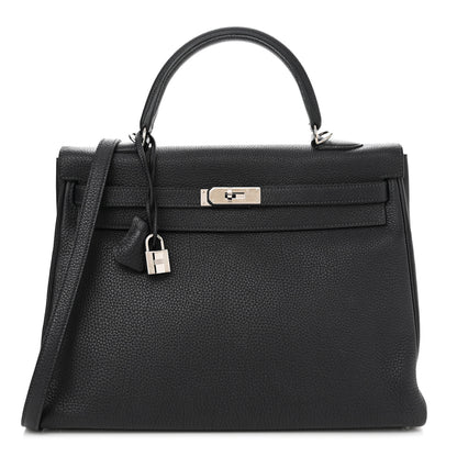 Hermes Togo Kelly Retourne 35 Bleu Indigo 1 of 14