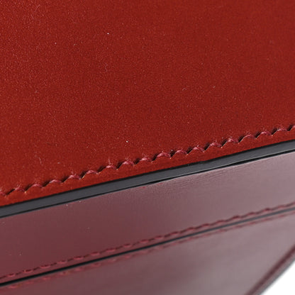 Moynat Calfskin Mini Vanity Case Clutch Scarlet Red 9 of 10