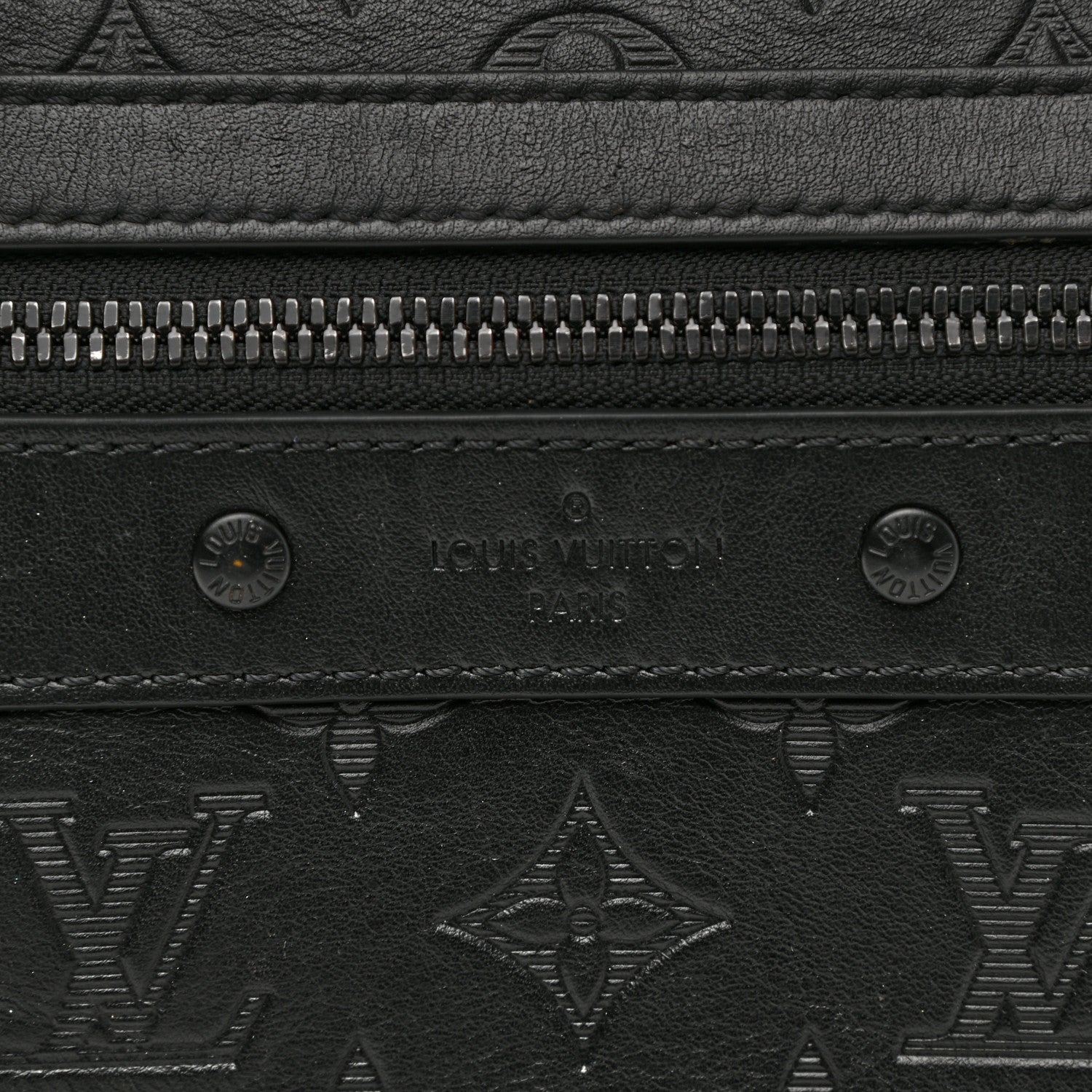 Louis Vuitton Calfskin Monogram Shadow Sprinter Backpack Black 7 of 10
