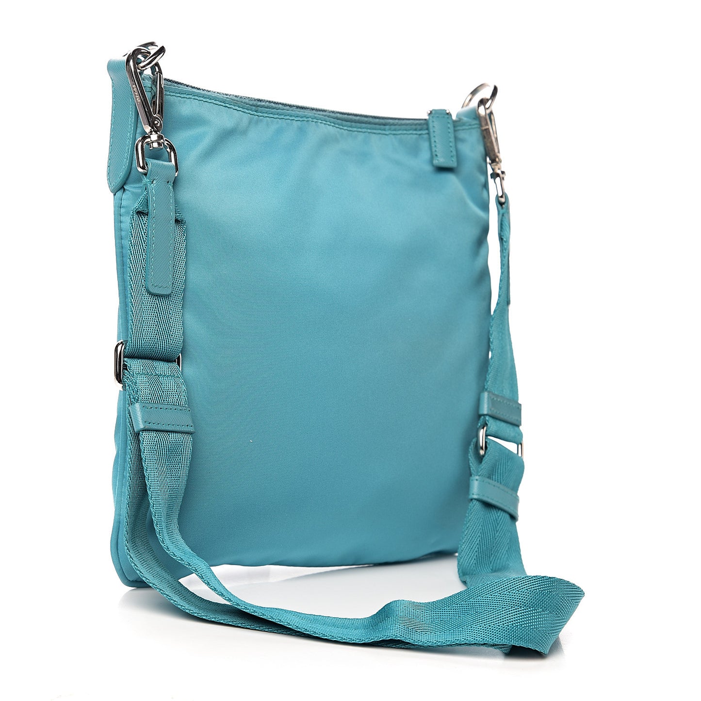 Nylon Vela Flat Messenger Bag Turchese