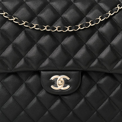 Chanel Caviar Quilted XXL Travel Flap Bag Black 8 of 11