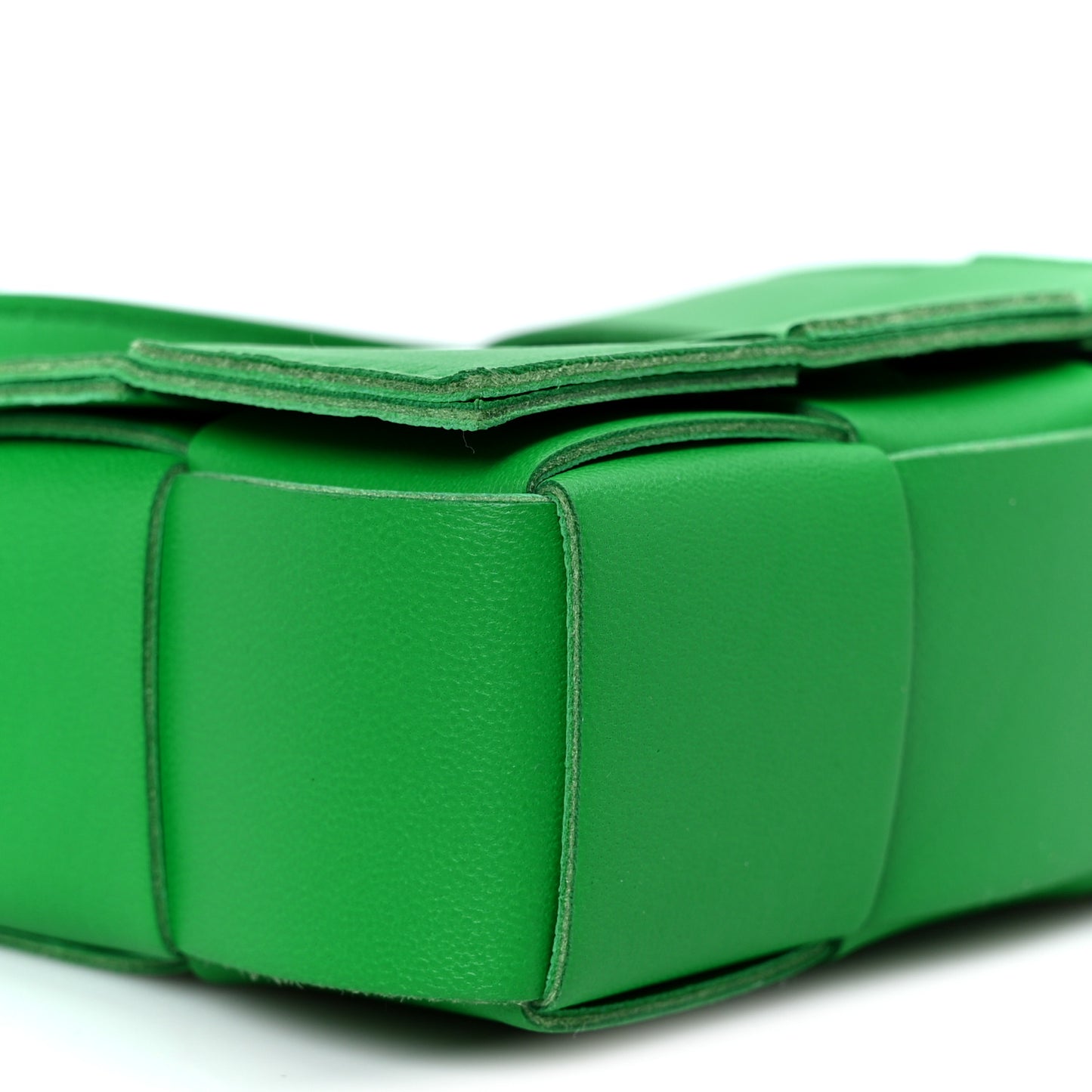 Lambskin Maxi Intrecciato Extra Mini Cassette Crossbody Bag Parakeet