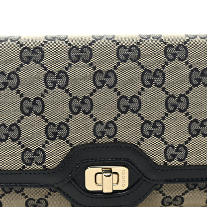 Gucci GG Monogram Small Luce Shoulder Bag Beige Blue 8 of 10