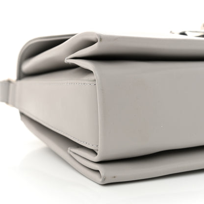 Mulberry High Gloss Calfskin Lana Top Handle Pale Grey 9 of 13