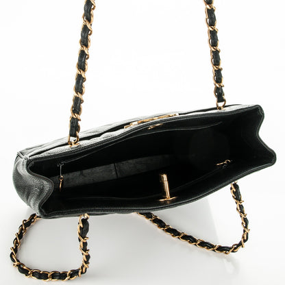 Chanel Caviar Quilted CC Shoulder Bag Black 5 of 6