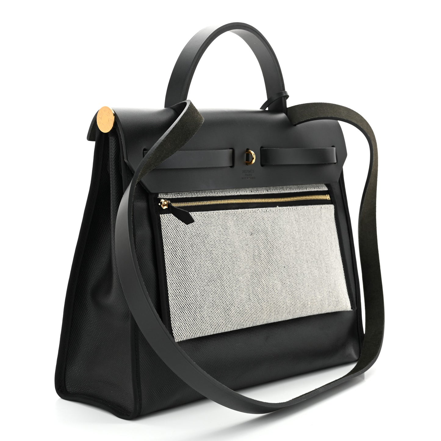 Toile H Berline Vache Hunter Herbag Zip PM 31 Black Ecru