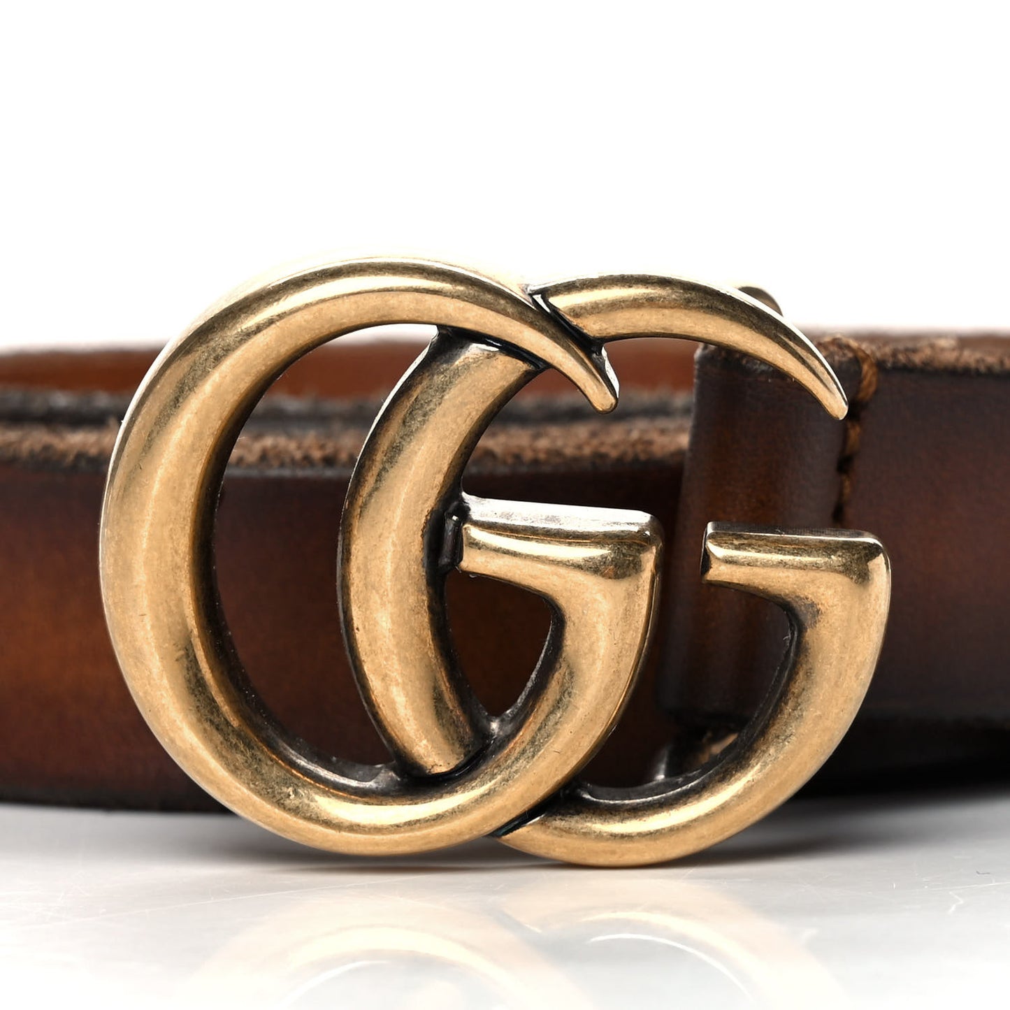 Faded Calfskin Double G 20mm Belt 100 40 Cuir
