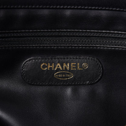 Chanel Calfskin Stitched XL Weekender Black 5 of 9