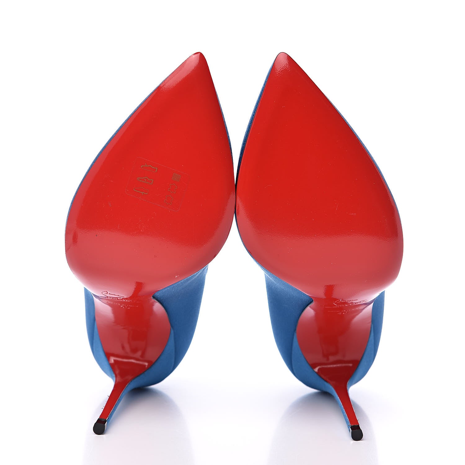 Christian Louboutin Satin Corneille 100 Pumps 40 Positano 6 of 9