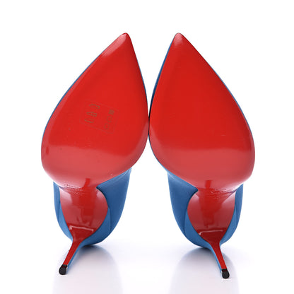Christian Louboutin Satin Corneille 100 Pumps 40 Positano 6 of 9