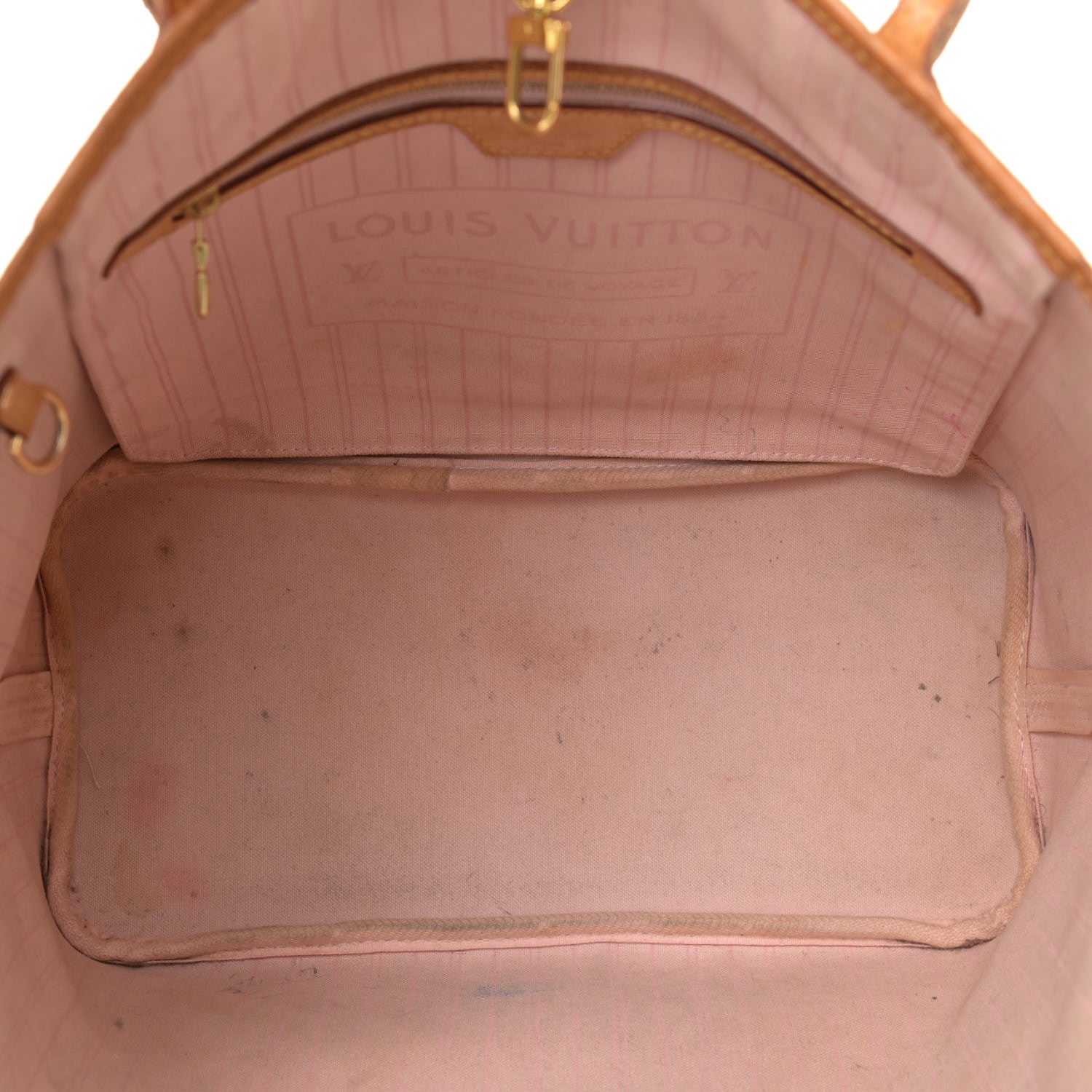 Louis Vuitton Damier Azur Neo Neverfull MM Rose Ballerine 6 of 20