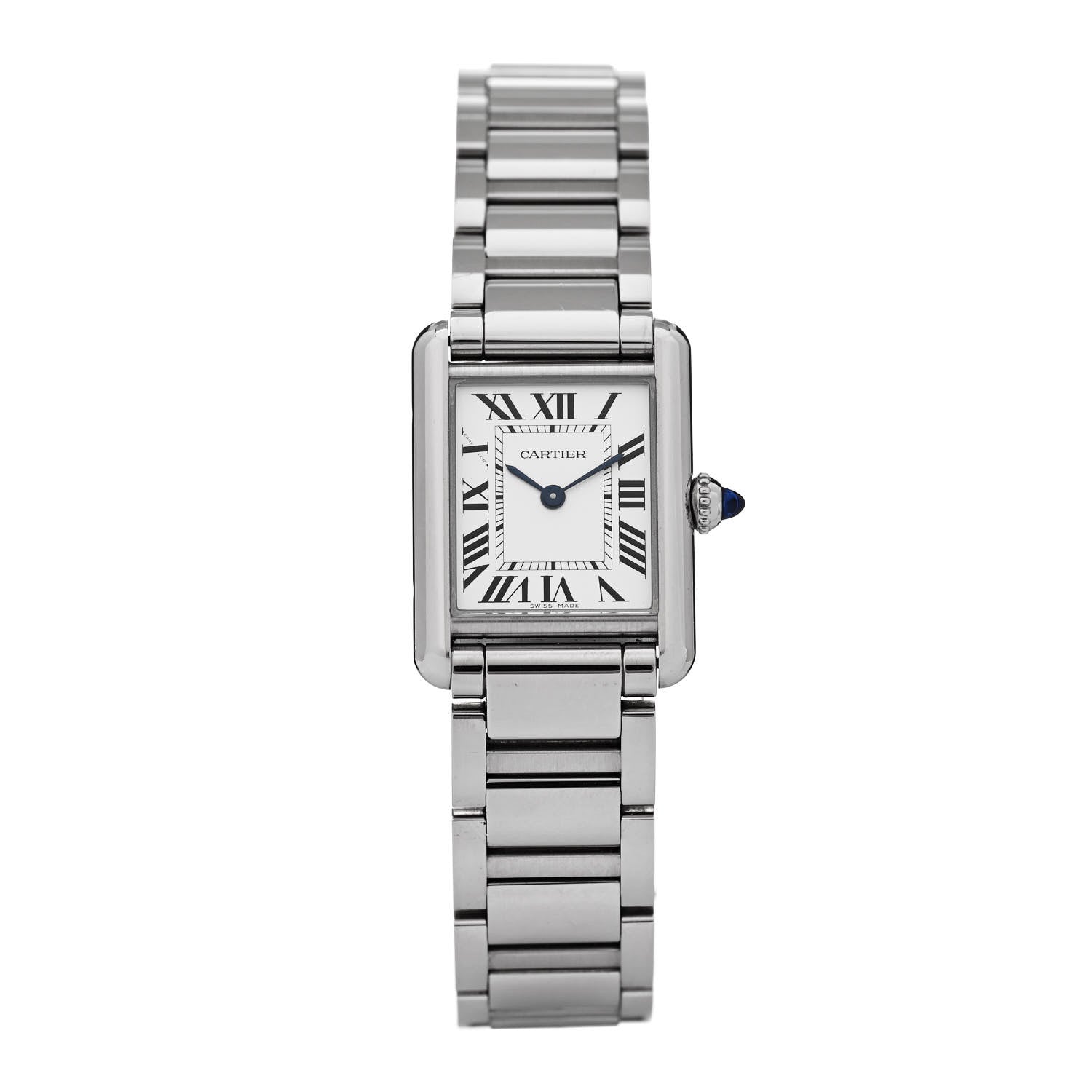 Cartier Stainless Steel 22mm Tank Must Quartz Watch 1 of 5